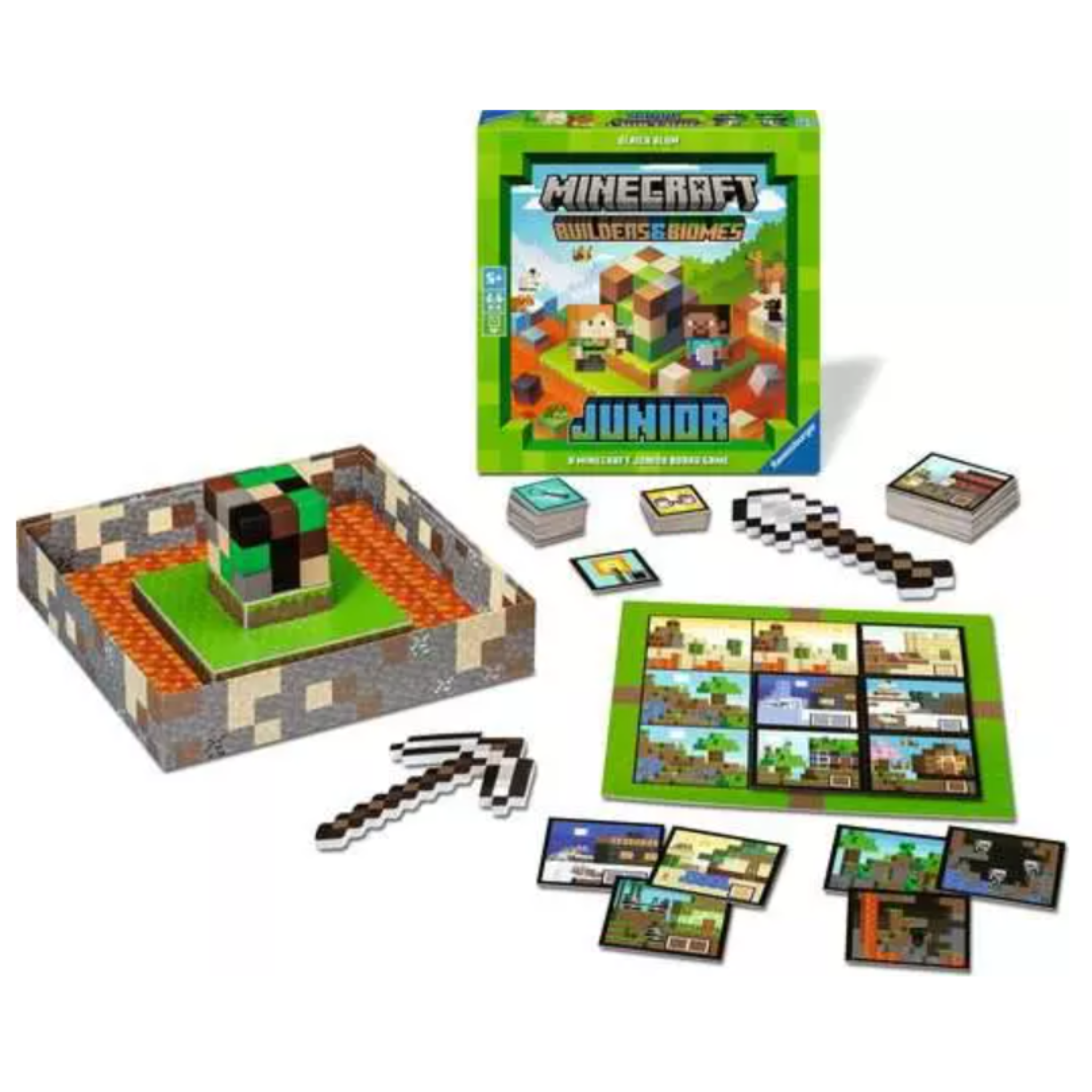 Juego de Mesa Builders & Biomes Junior Minecraft