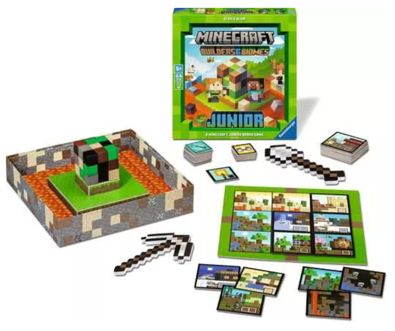 Juego de Mesa Builders & Biomes Junior Minecraft