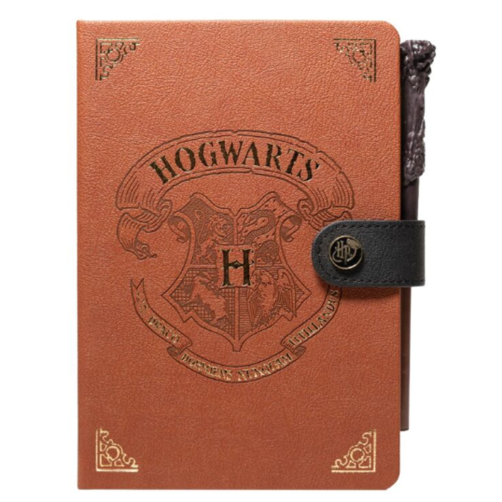 Cuaderno A5 premium + bolígrafo varita Hogwarts Harry Potter