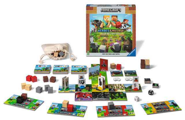 Juego de mesa Heroes of the Village Minecraft