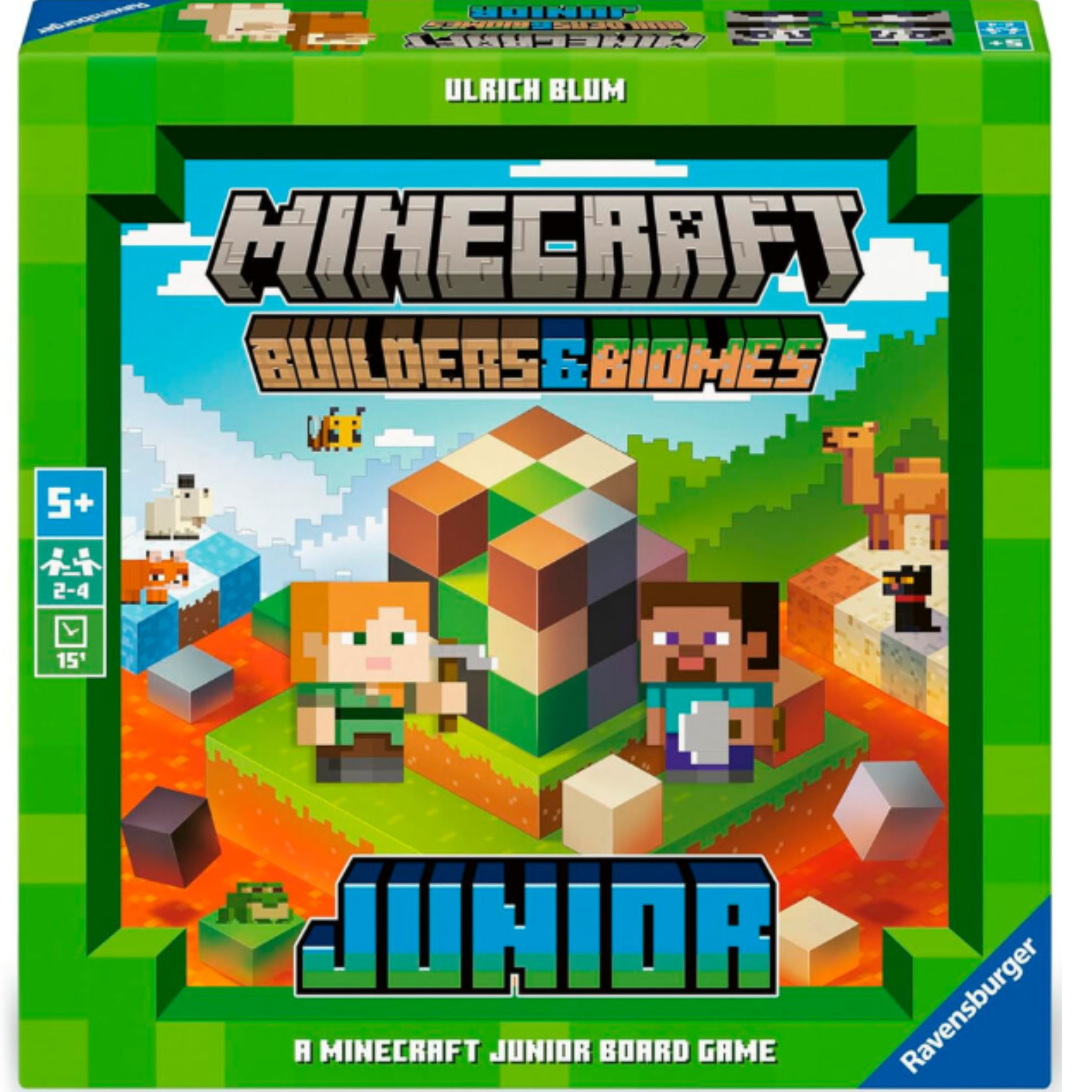 Juego de Mesa Builders & Biomes Junior Minecraft