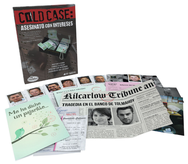 Juego de mesa caso sin resolver Asesinato con intereses
