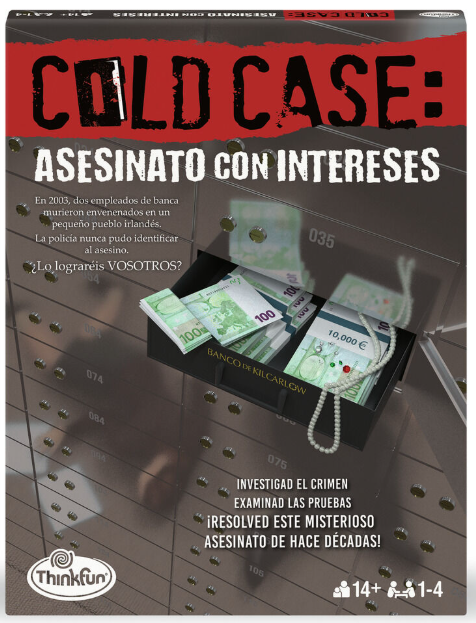 Juego de mesa caso sin resolver Asesinato con intereses