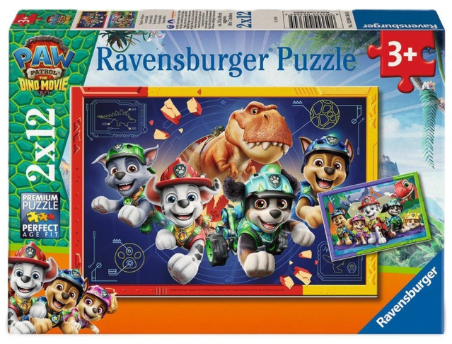 Puzzle Dino Movie Patrulla Canina Paw Patrol 2x12pzs