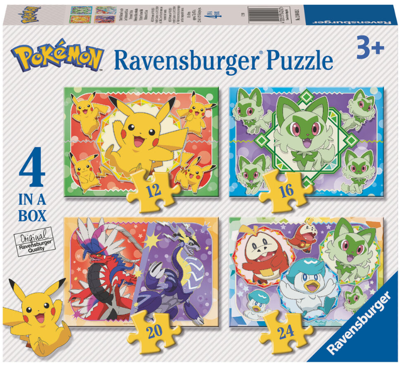 Puzzle Pokemon 12-16-20-24pzs