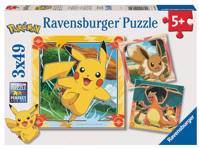 Puzzle Pokemon 3x49pzs