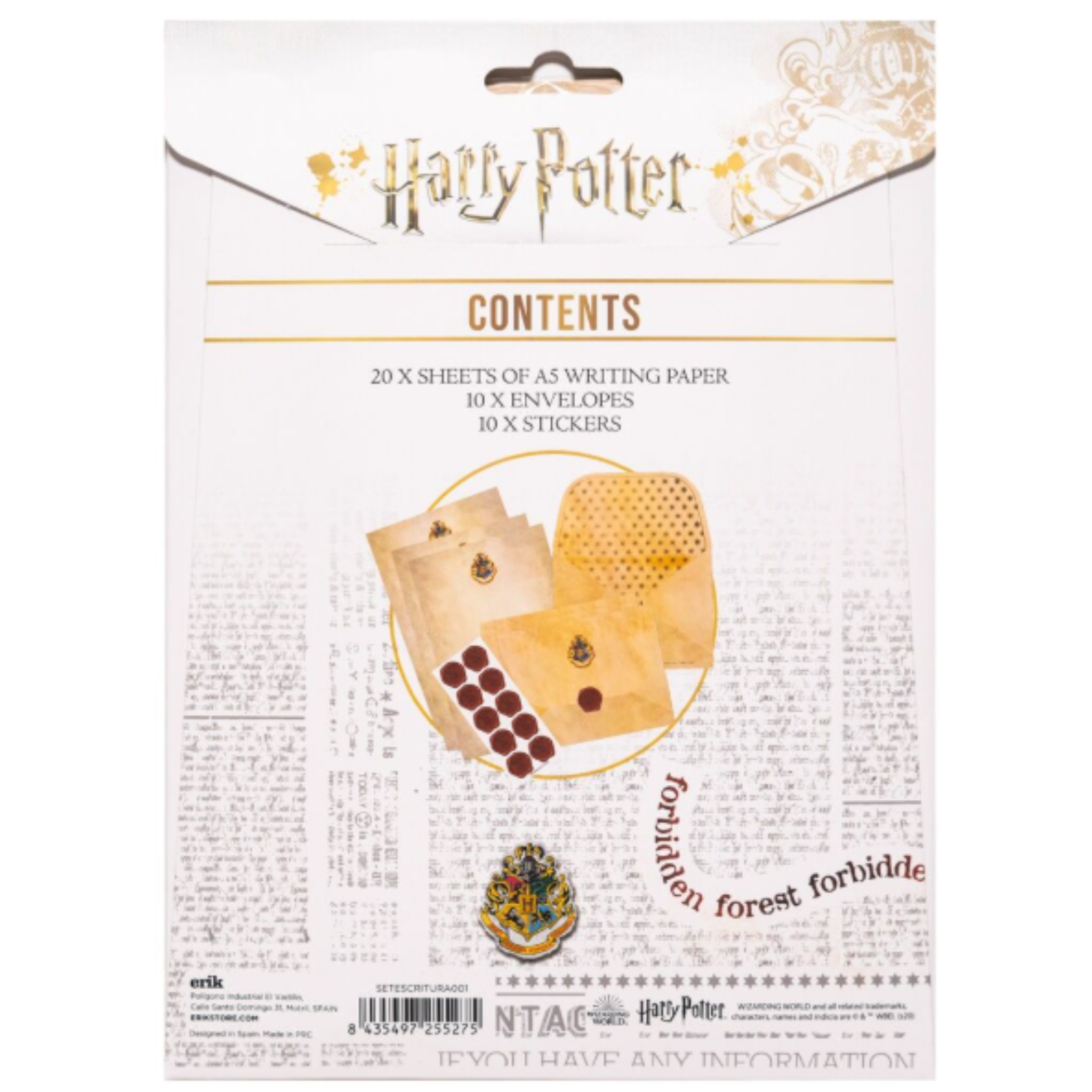 Set escritura Harry Potter